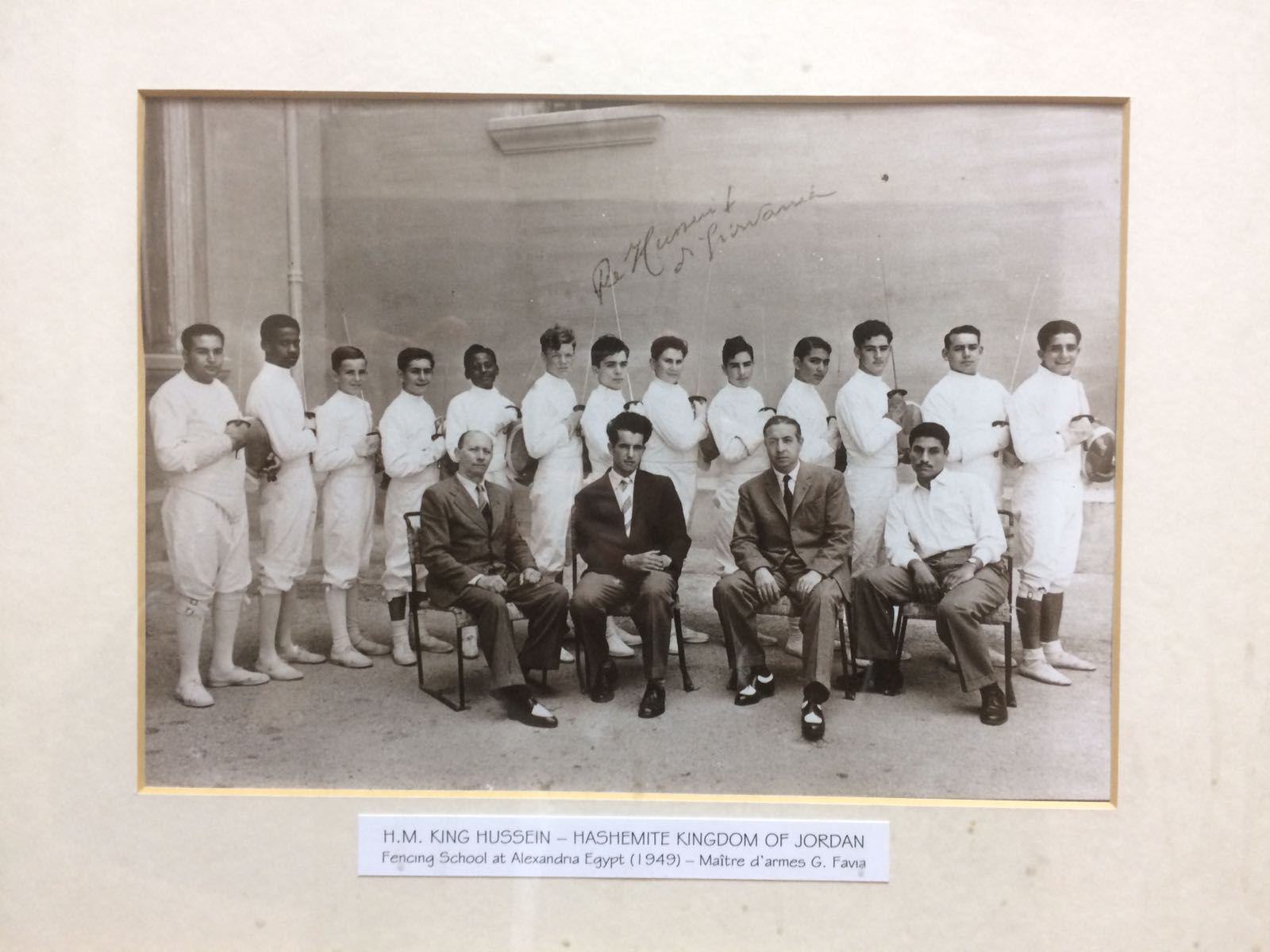 foto giordania re hussein maestro favia