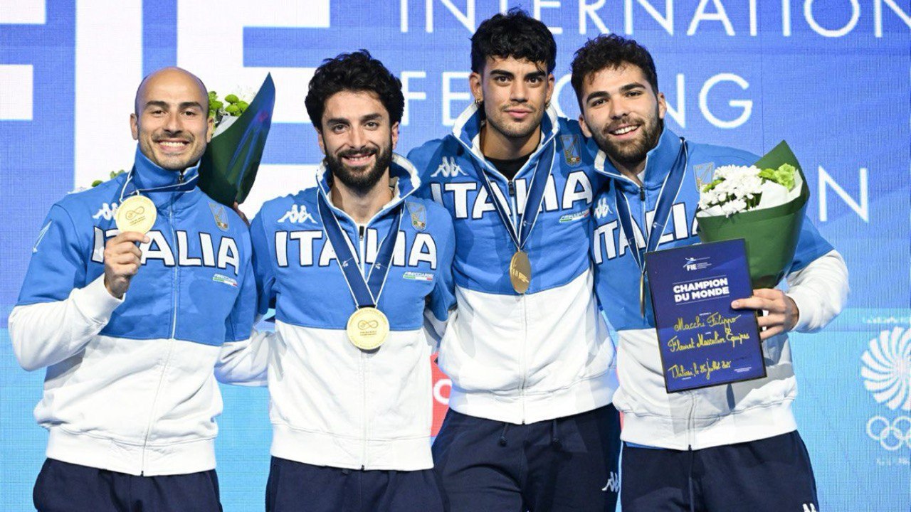 Mondiale Tbilisi 2025 – L'Italia del fioretto maschile scrive la storia: è  Campione del Mondo! È il 25° titolo iridato per la squadra dei fiorettisti.  Quarto posto per la spada femminile - Federscherma